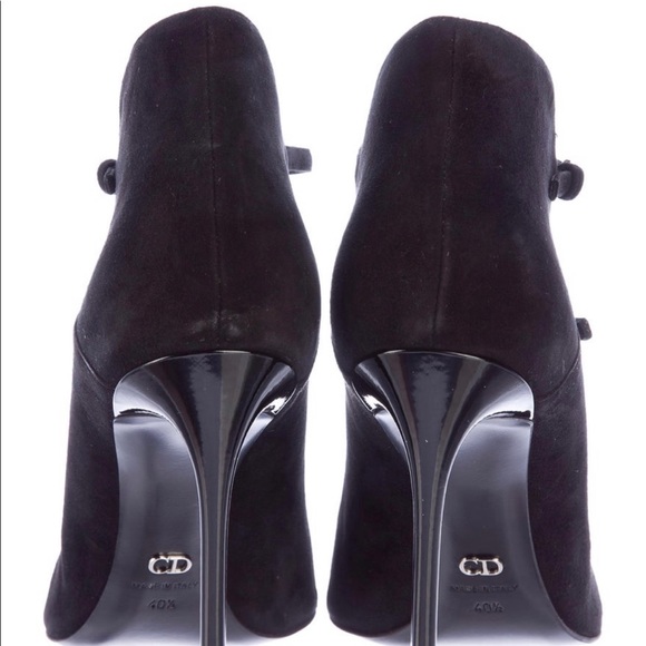 Dior Petale Suede Heels in Black with All Original Packaging and Box - Picture 4 of 8